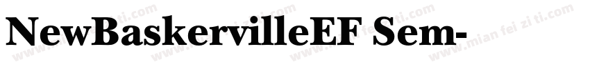 NewBaskervilleEF Sem字体转换